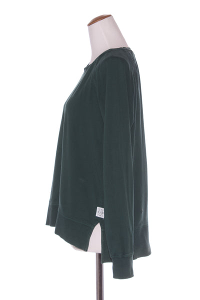 ELM - Cotton crew neck sweater - Bottle green! 8-10
