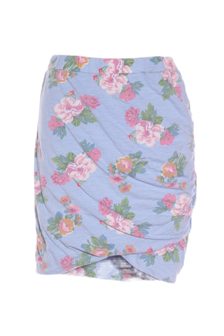 CHARLO - Light blue floral meow skirt! 12