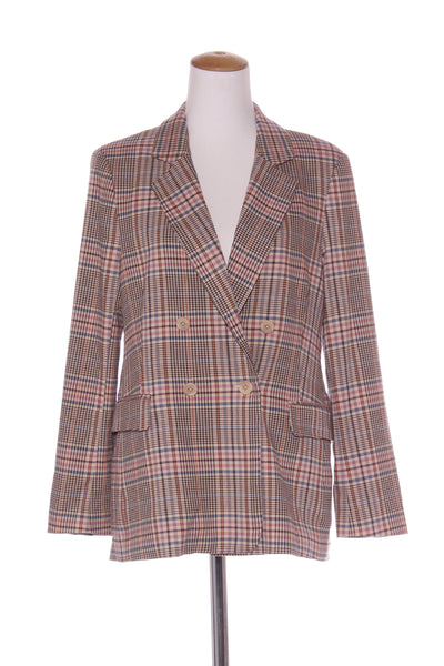 MAX - Pink + brown plaid blazer! 10