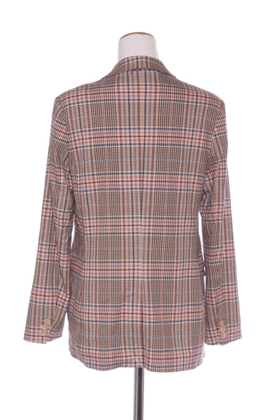 MAX - Pink + brown plaid blazer! 10