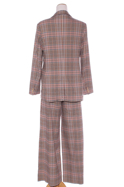 MAX - Pink + brown plaid blazer! 10
