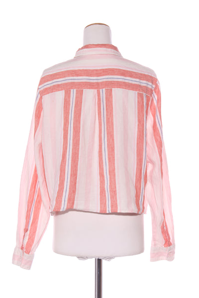ZEST - Tie front linen stripe shirt! 18