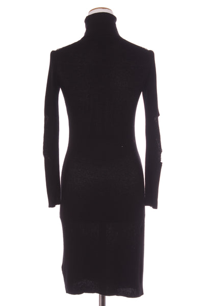 DIESEL (ITA) Distressed sleeve fine rib knit dress! 10-12