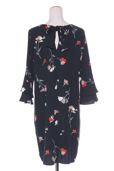 VASSALLI (BN) Ruffle sleeve floral viscose dress! 12