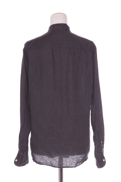 COUNTRY ROAD - French linen shirt - Charcoal! 8-10