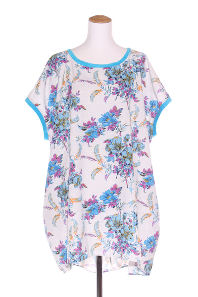 HGMY - Floral linen blend dress! 14