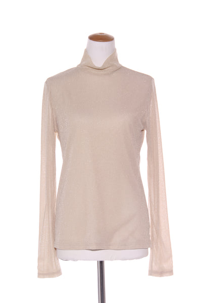 SUERPETTE - Metallic mesh turtleneck top! 14