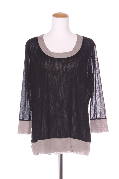 SIROCCO - Double mesh taupe trim top! 14-16