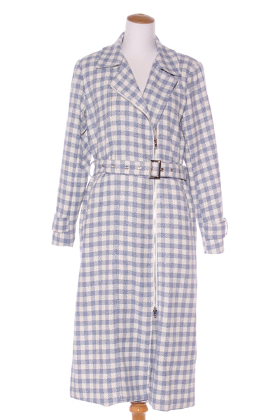 AMAYA  Giselle" metallic check print coat! 10