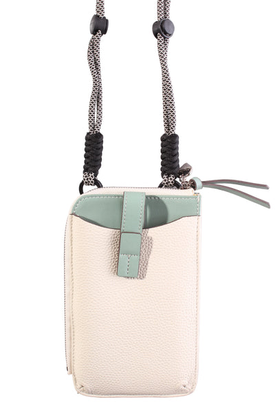 MINX (LN) Leather call me bag - Ivory/sage!