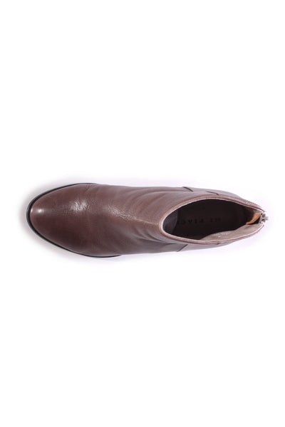 MI PIACI - Brown + pewter leather ankle boot! 40