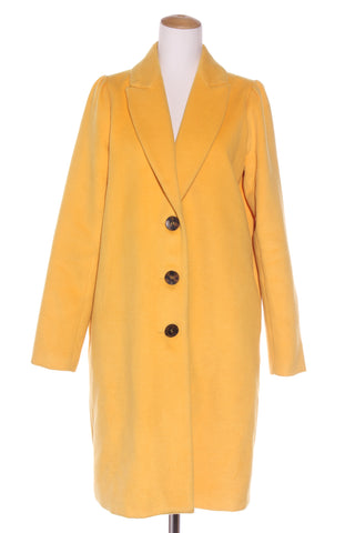 DAVID POND - Gorgeous yellow wool coat! 10-12