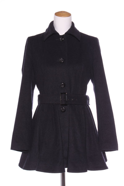 FOREVER NEW - Wool rich belted swing coat - Navy! 12
