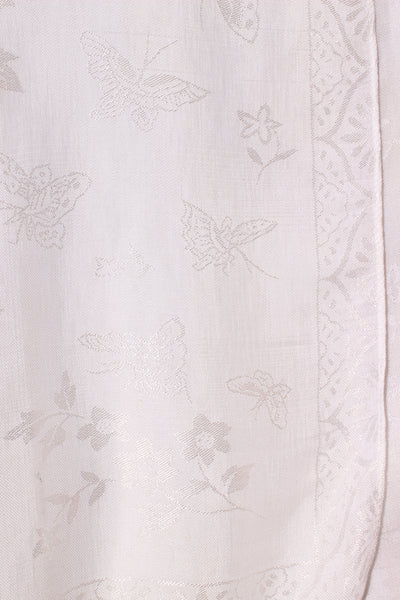 Butterfly + floral fringed scarf!