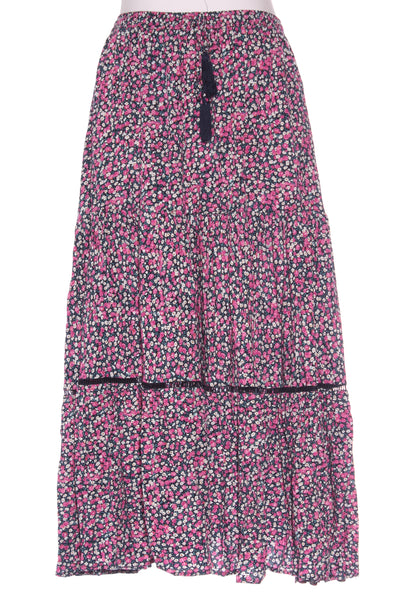 LITTLE PARTY DRESS - Magenta floral midi skirt! 12