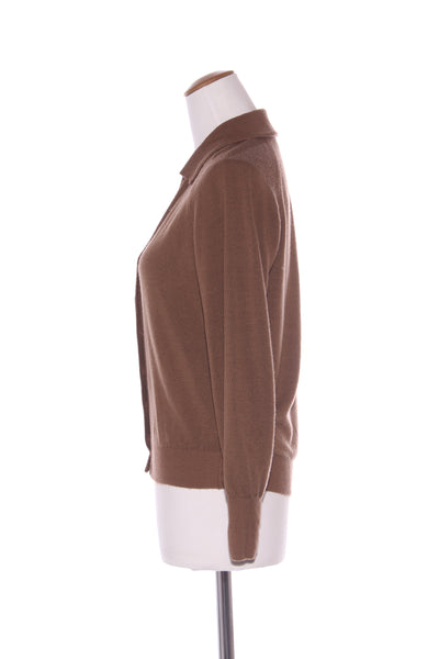 TEKAU (NZ) Vintage soft wool cardi - Brown! 12