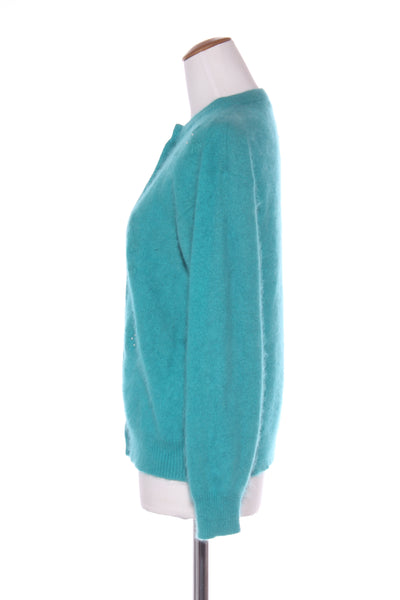 KATIES - Angora blend embellished floral knit cardi! 12
