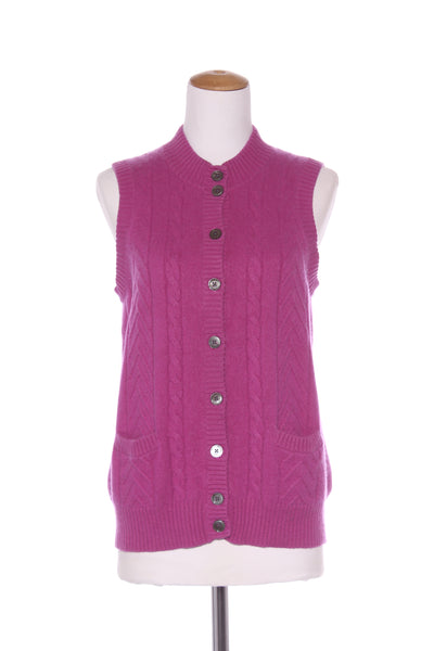 HUNTERS (AU) Cable knit cashmere vest! 12-14