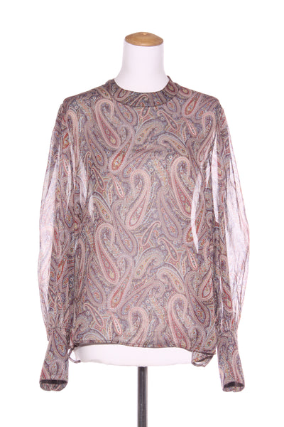 MAX - Liberty cotton paisley print blouse! 14