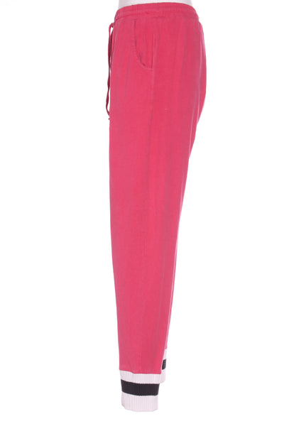 LEO+BE - Stripe knit hem pink track pant! 12