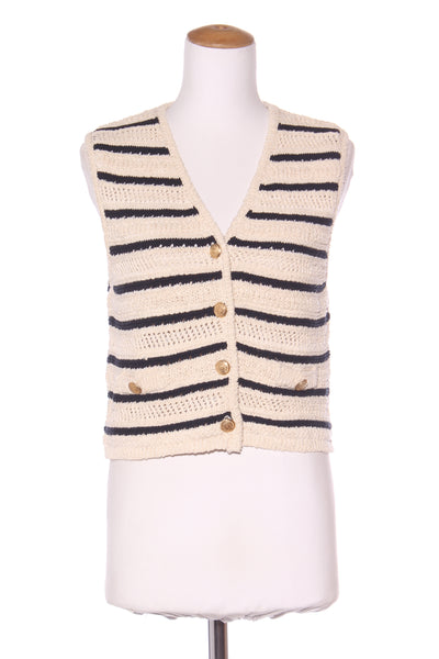 ZARA - Crochet knit stripe vest! 12