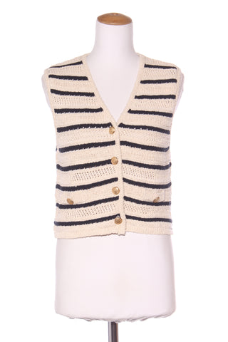 ZARA - Crochet knit stripe vest! 12