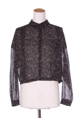 MAX - Organic cotton face print crop blouse! 12