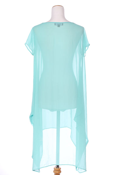REPERTOIRE (NZ) "Tattoo" sheer dress - Sea foam! 8-12