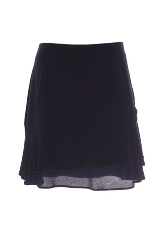 PORTMANS (BN) Navy ruffle mini skirt! 10-12