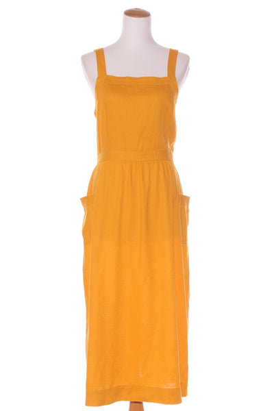 MADEWELL - Saffron linen pinafore midi dress! 10