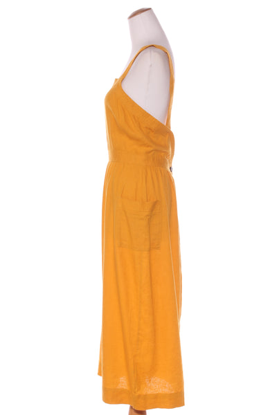 MADEWELL - Saffron linen pinafore midi dress! 10