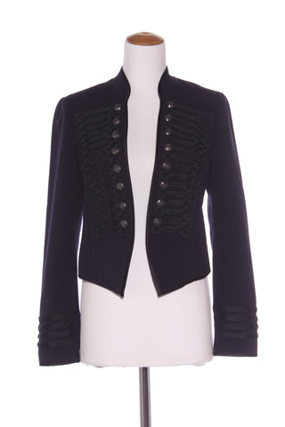 FOREVER NEW - Navy military crop jacket! 12