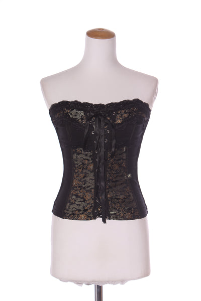 TRIP - Metallic dragon brocade corset! 10