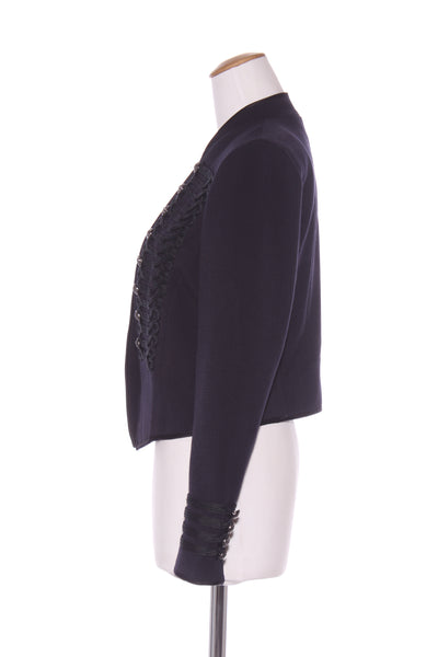 FOREVER NEW - Navy military crop jacket! 12