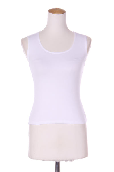 ASSEMBLY LABEL (LN) Organic cotton rib knit tank - White! 6-8