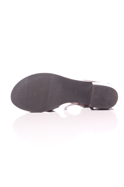 ISABELLA ANSELMI - Tan & black leather sandals! 38