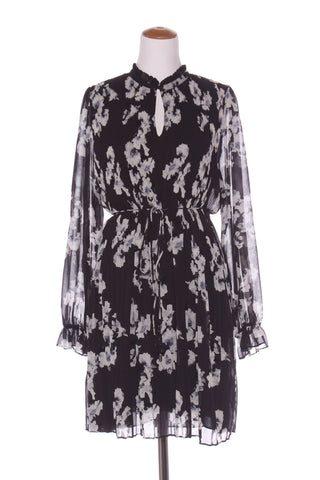 WITCHERY - Navy floral pleated dress! 14