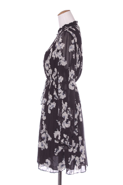 WITCHERY - Navy floral pleated dress! 14
