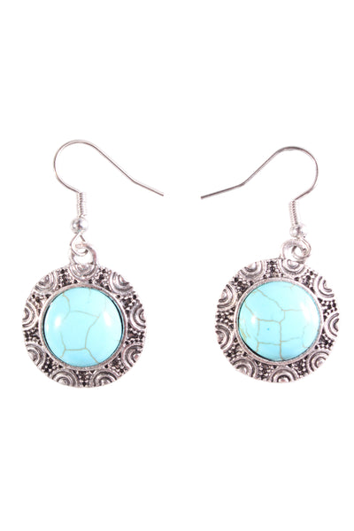 NEW - Turquoise disc earring!