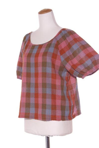 PRINCESS HIGHWAY - Linen blend check top! 12