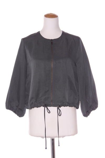 CUE (AU) Linen blend billow sleeve crop jacket! 12