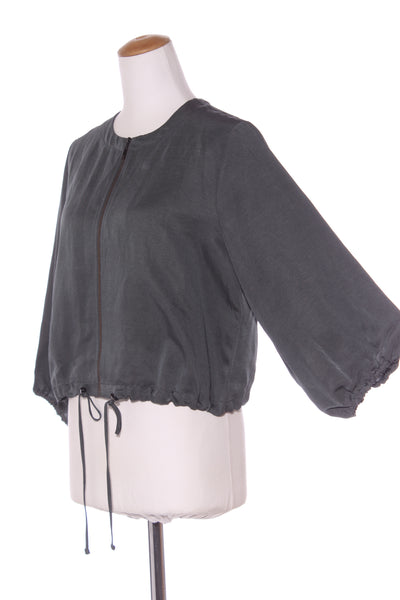 CUE (AU) Linen blend billow sleeve crop jacket! 12