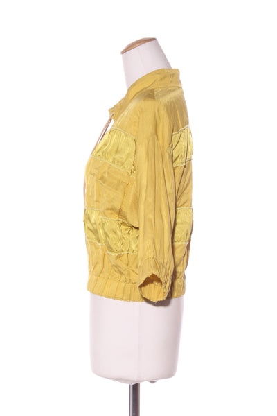 OBI (NZ) Satin panel crop jacket - Citrus! 10-12