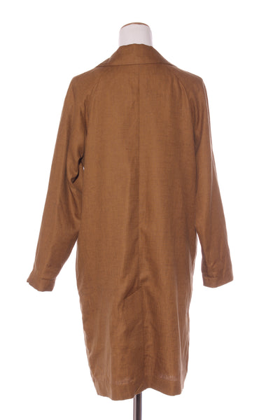 GRACE HILL - Linen blend duster coat - Ochre! 12-14