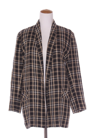 Vintage wool blend plaid blazer! 12