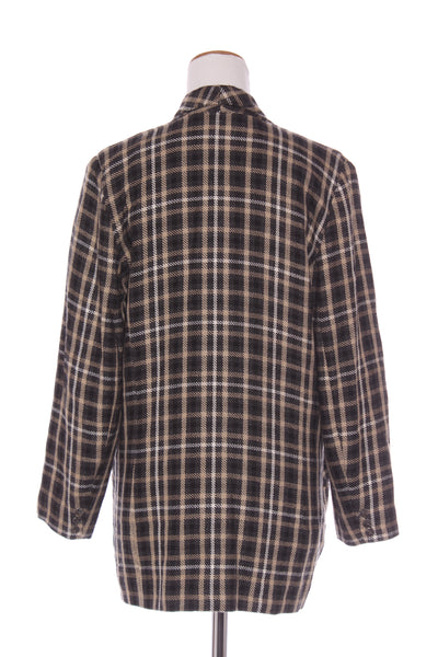 Vintage wool blend plaid blazer! 12