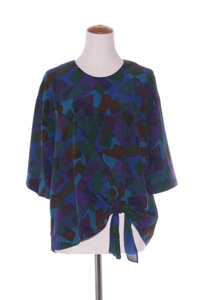 DAVID CARMODY (NZ) Geo print vintage top! 12-14