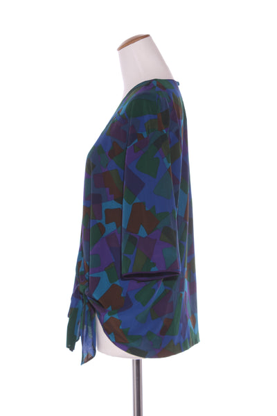 DAVID CARMODY (NZ) Geo print vintage top! 12-14