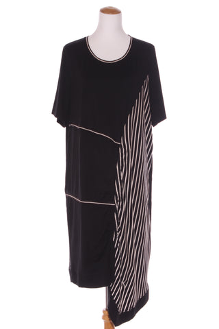 ADVOCADO - Drawstring stripe panel dress! 20