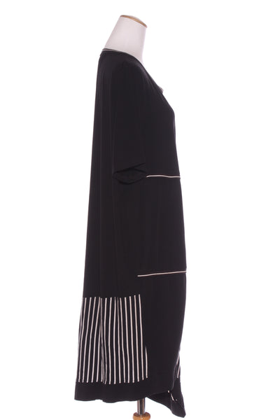 ADVOCADO - Drawstring stripe panel dress! 20